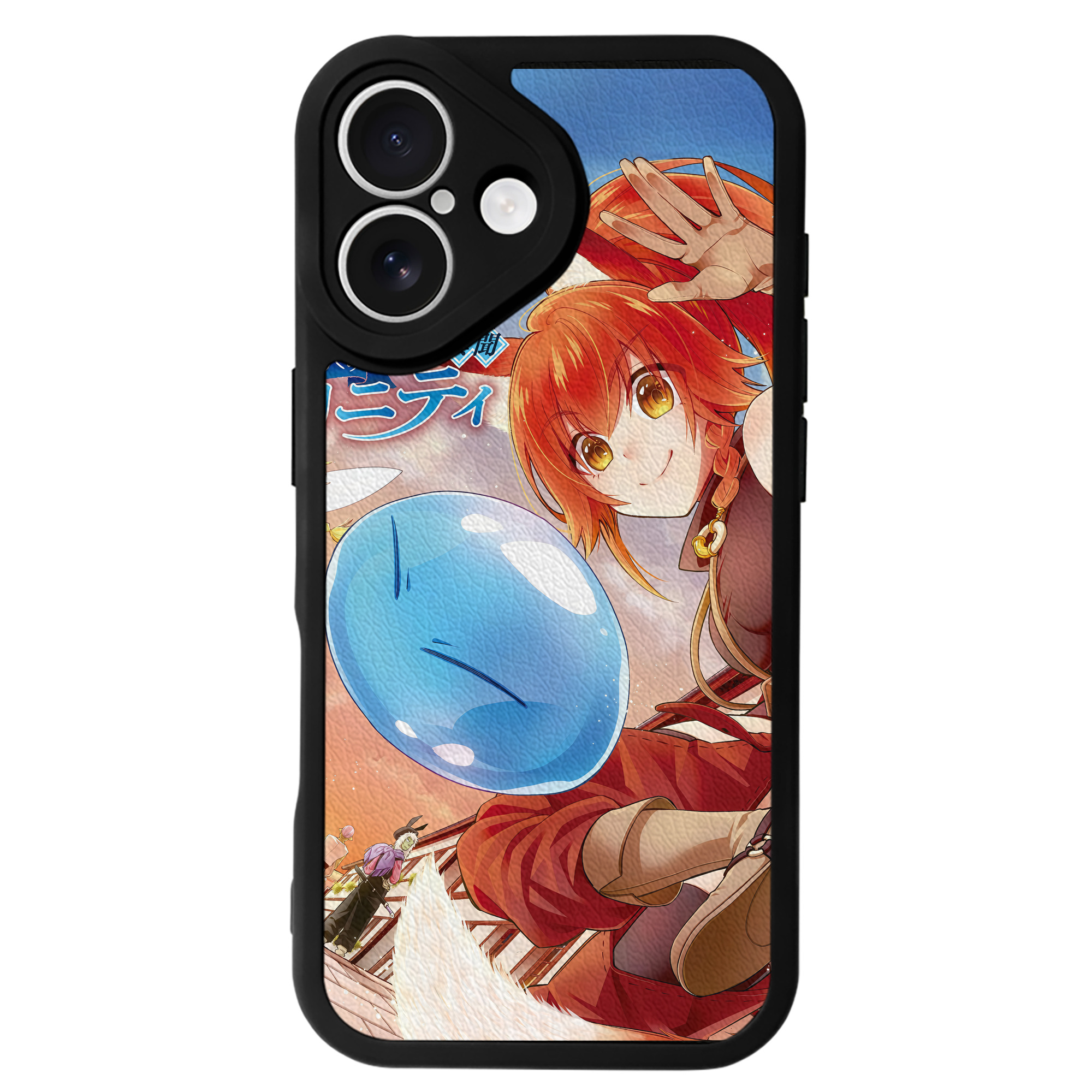 （画像用） 転スラ Regarding Reincarnated to Slime 【iPhone 16シリーズ対応】シリコンスマホケース（レザー調） 材質：シリコン